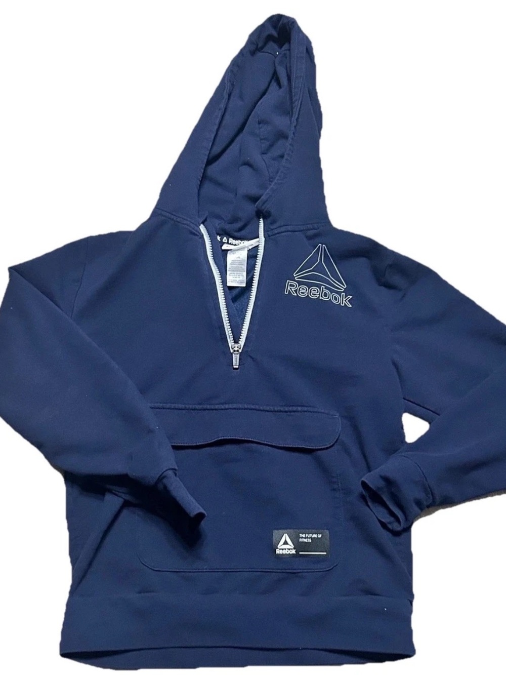 Reebok Kids Navy Half-Zip Pullover Hoodie